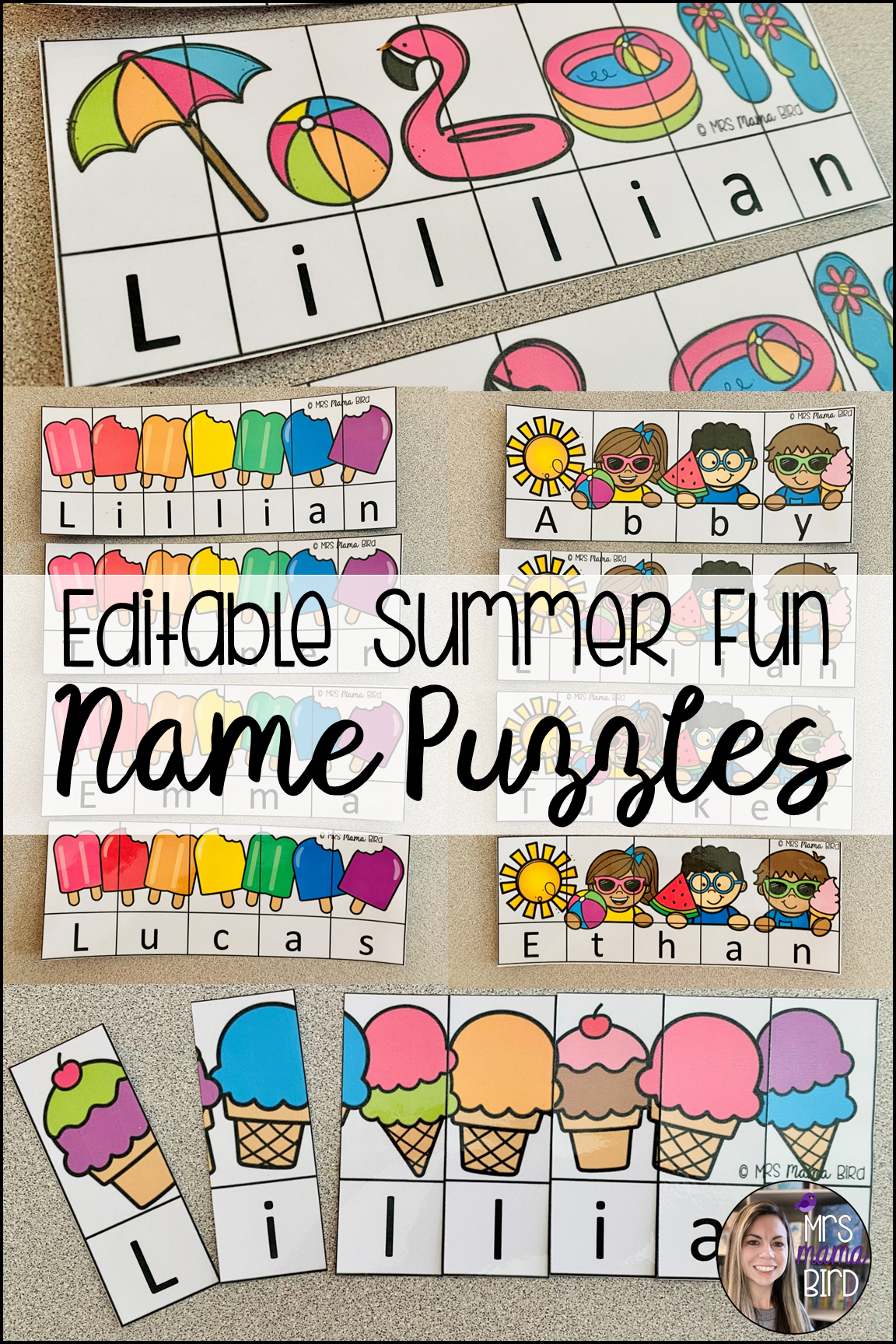 Printable Name Puzzles For Preschoolers